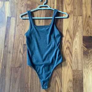 small American eagle bodysuit gray